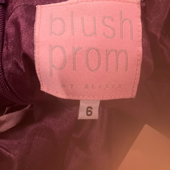 Purple sequin long evening gown - Picture 7 of 11